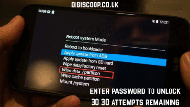 enter password to unlock 30 30 attempts remaining