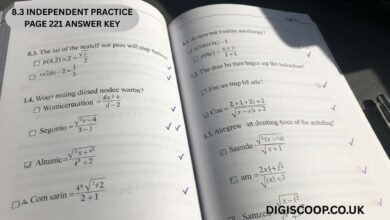 8.3 Independent Practice Page 221 Answer Key